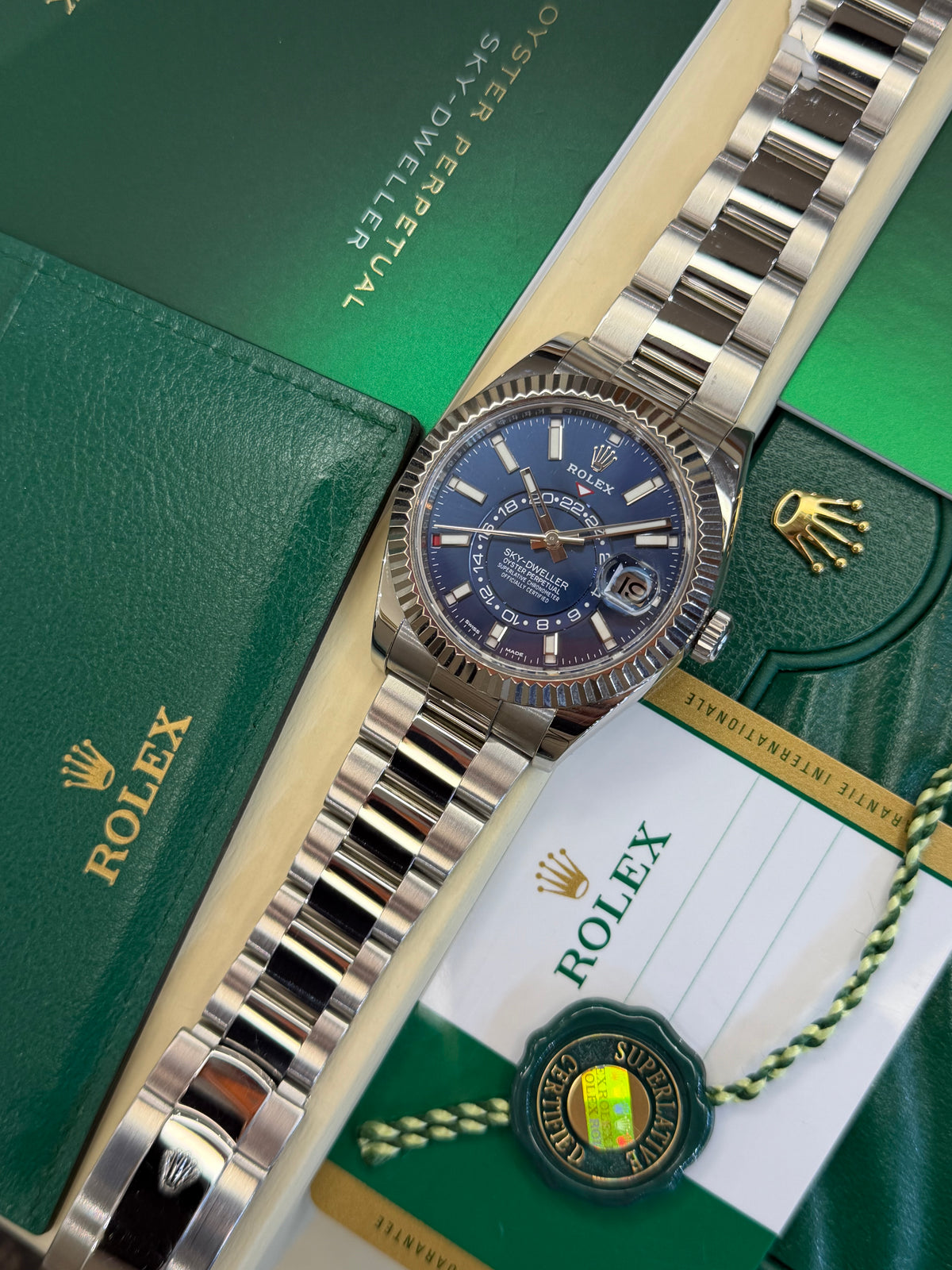 Rolex Sky-Dweller Blue Dial (2019 Box & Papers) 326934