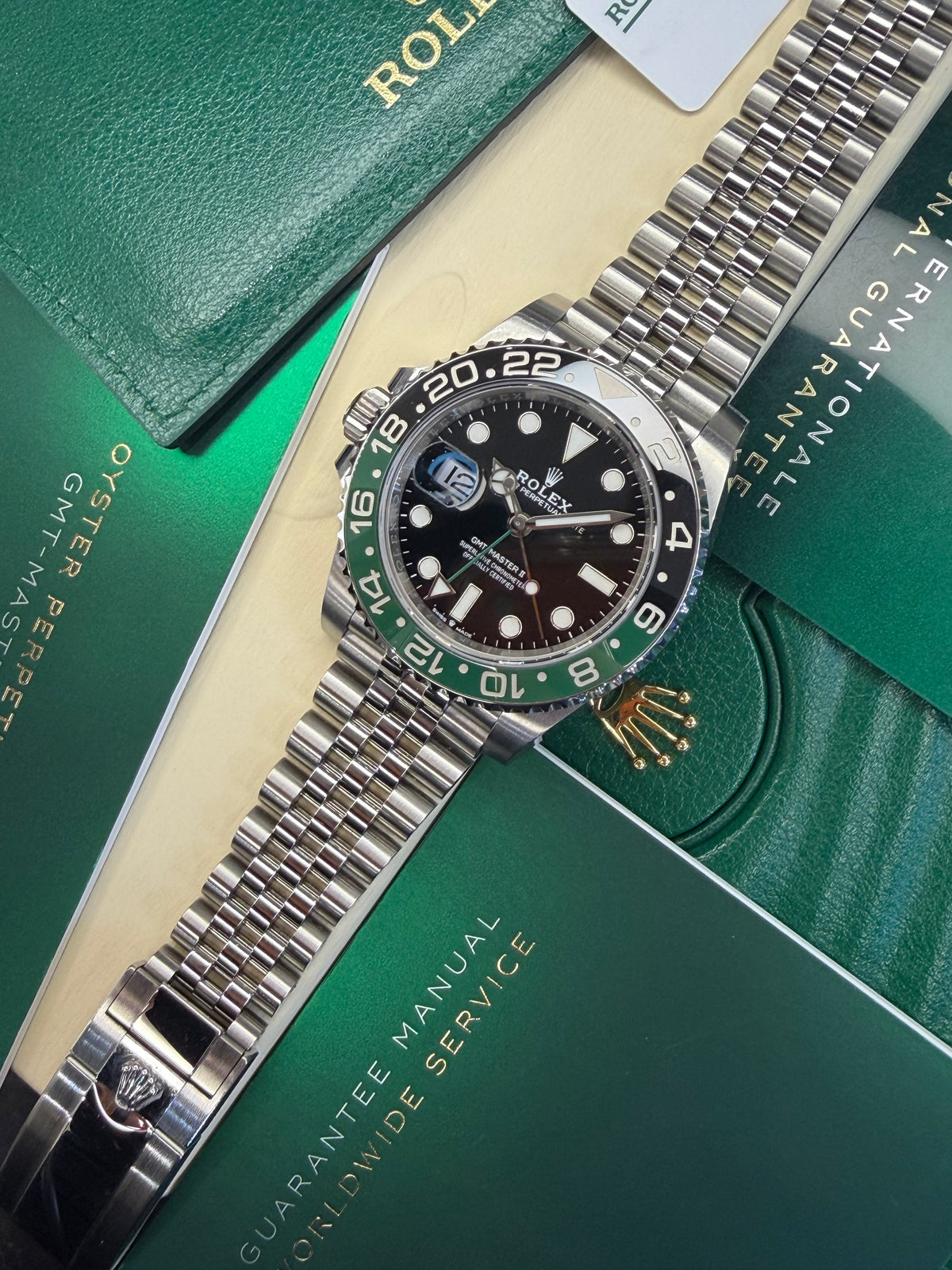 Rolex GMT Master II "Sprite" (2022 Box & Papers) 126720VTNR