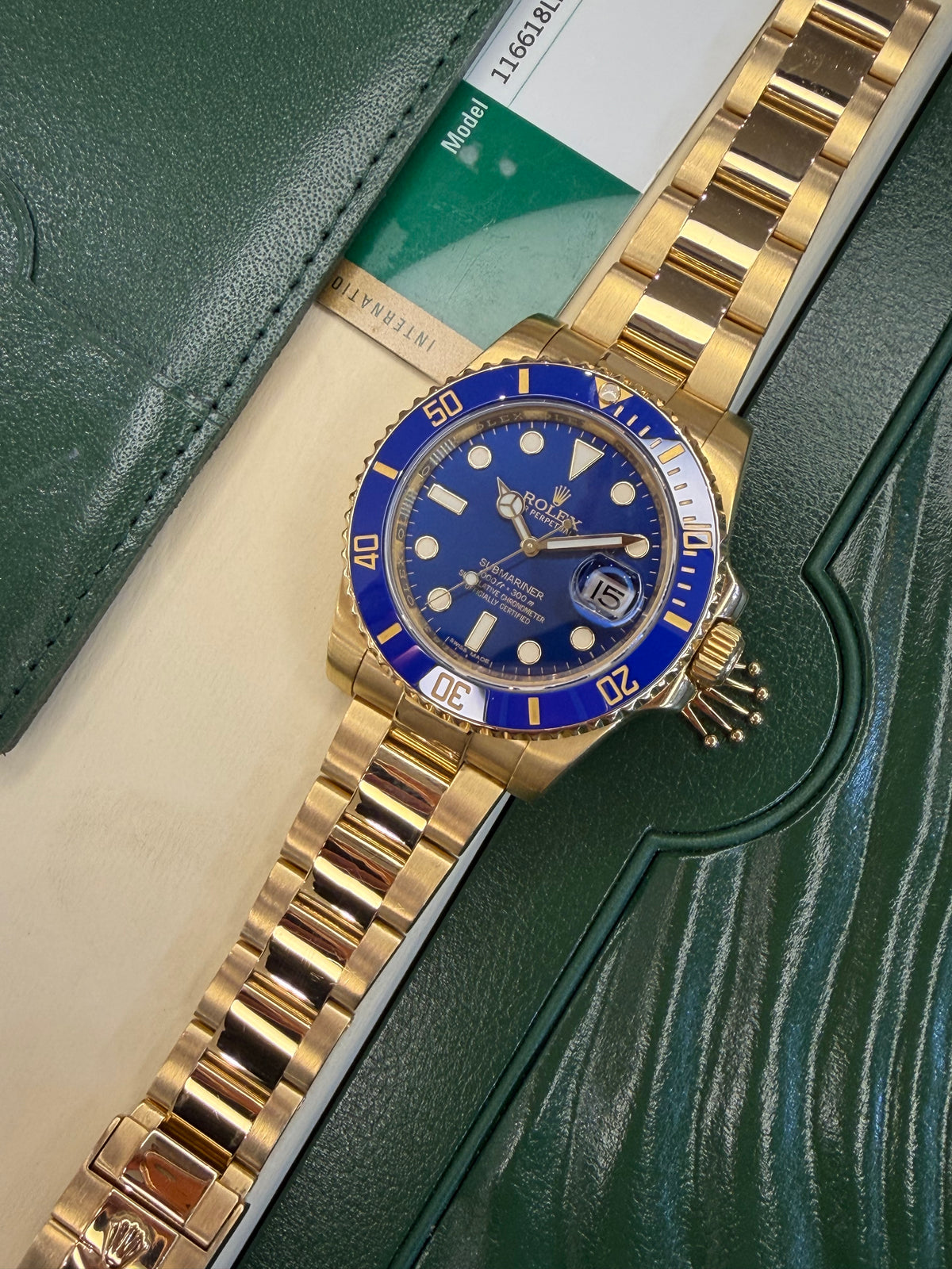Rolex Submariner "Bluesy" (2015 Box & Papers) 116618LB