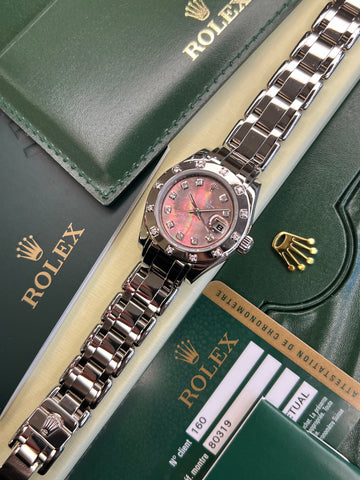 Rolex Pearlmaster 29 Tahitian Mother of Pearl (2008 Box & Papers)
