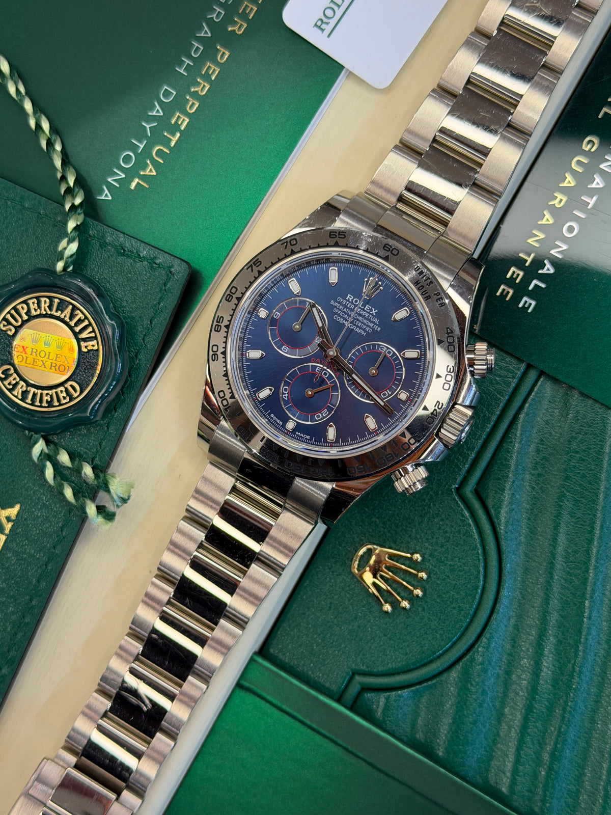 Rolex Daytona White Gold Blue Dial (2021 Full Set) 116509