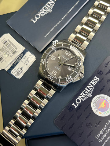 Longines Hydroconquest 41mm Grey Dial (2025 Full Set)
