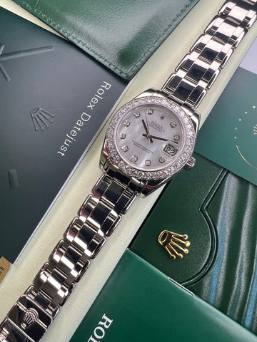 Rolex Pearlmaster 34 2009 Full Set (2024 Rolex Service)