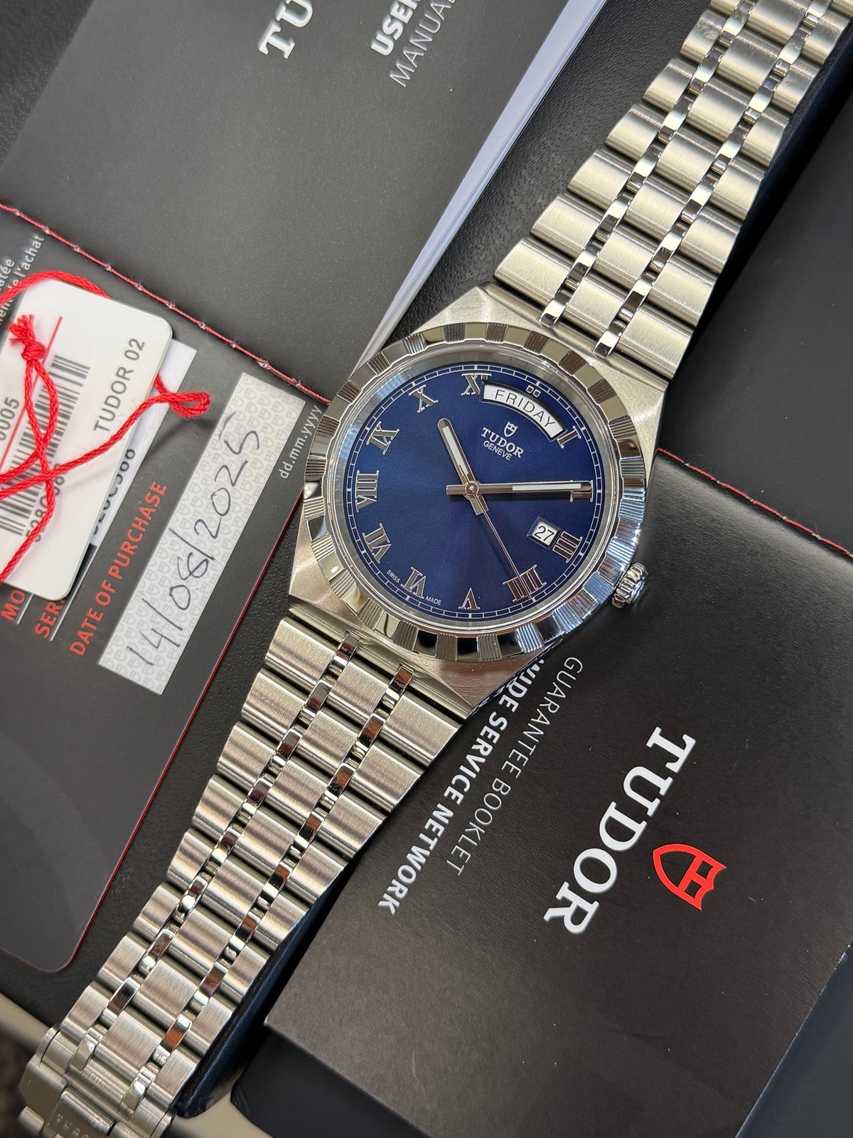 Tudor Royal Day-Date Blue 41 (2025 Box & Papers) 28600