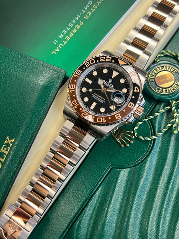 Rolex GMT Master II "Rootbeer" 2020 Full Set