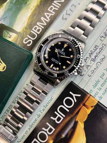 Rolex Submariner 5513 (1987 Box & Papers)