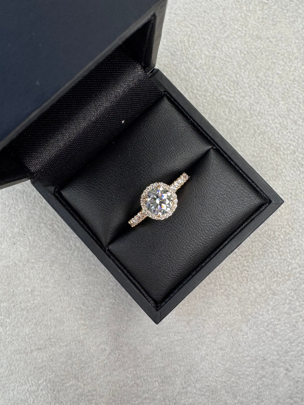 18ct Rose Gold 1.35ct Total Round Brilliant Cut Lab Grown Diamond Ring