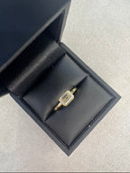 18ct Yellow Gold 1.02ct Emerald Cut Lab Grown Diamond Ring