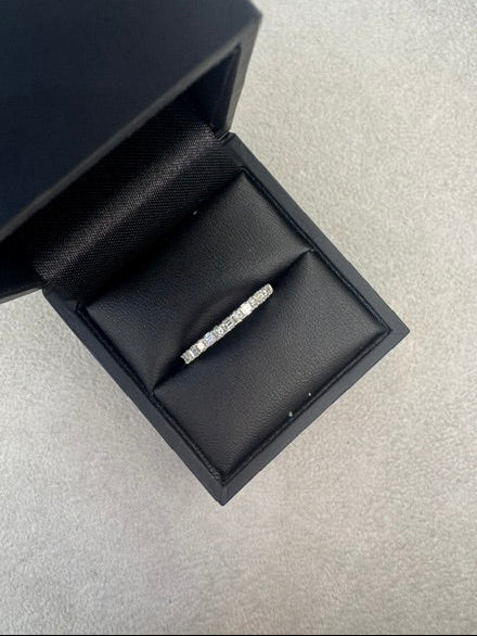 Platinum 0.35ct Princess and Baguette Cut Diamond Ring