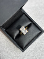 18ct Yellow Gold 3.03ct Radiant Cut Lab Grown Diamond Ring