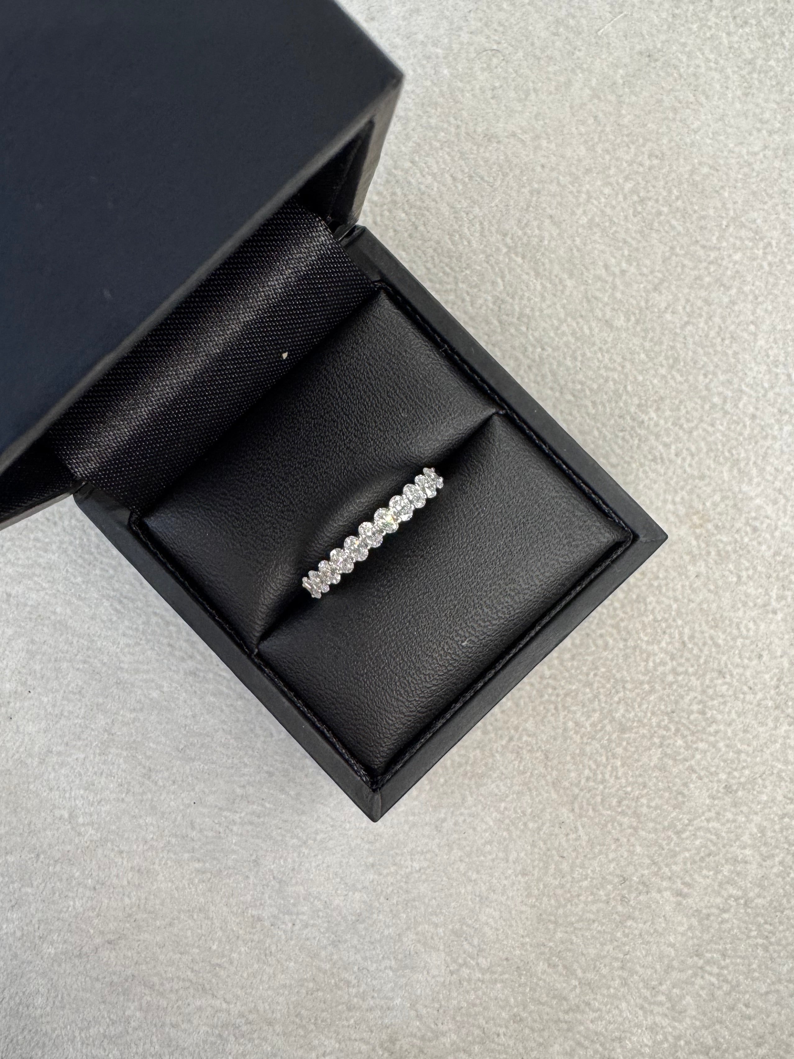 Platinum 0.60ct Oval Cut Lab Grown Diamond Ring