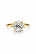 18ct Yellow Gold 3.62ct Round Brilliant Cut Lab Grown Diamond Solitaire