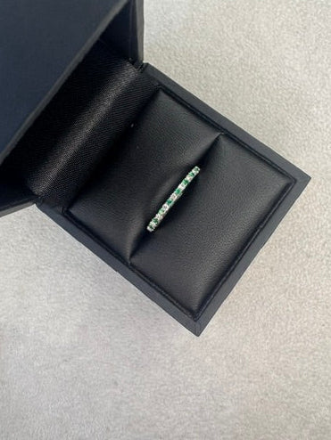 18ct Gold Emerald and Diamond Ring