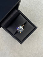 18ct Yellow Gold 3.62ct Round Brilliant Cut Lab Grown Diamond Solitaire