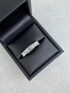 Platinum 1.90ct Emerald & Round Brilliant Cut Lab Grown Diamond Ring