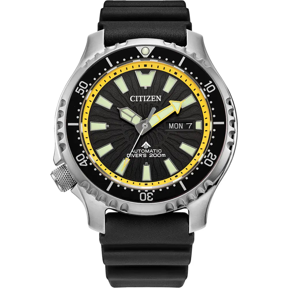 Citizen Promaster Diver Automatic Black/Yellow | NY0130-08E