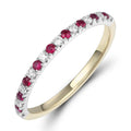 18ct Gold Ruby and Diamond Ring