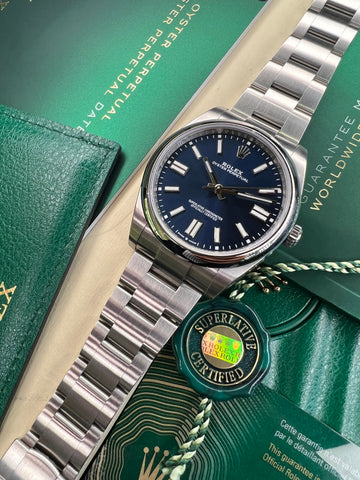 Rolex Oyster Perpetual 41 Blue Dial (2022 Full Set)