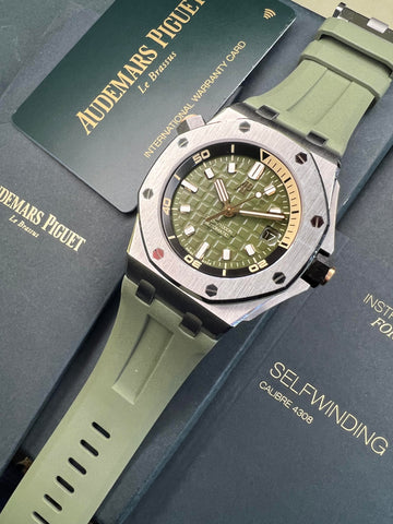 Audemars Piguet Royal Oak Offshore Diver Khaki Green (2023 Box & Papers)