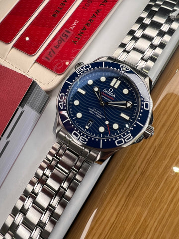 Omega Seamaster Diver 300M Blue Dial (2021 Box & Papers)