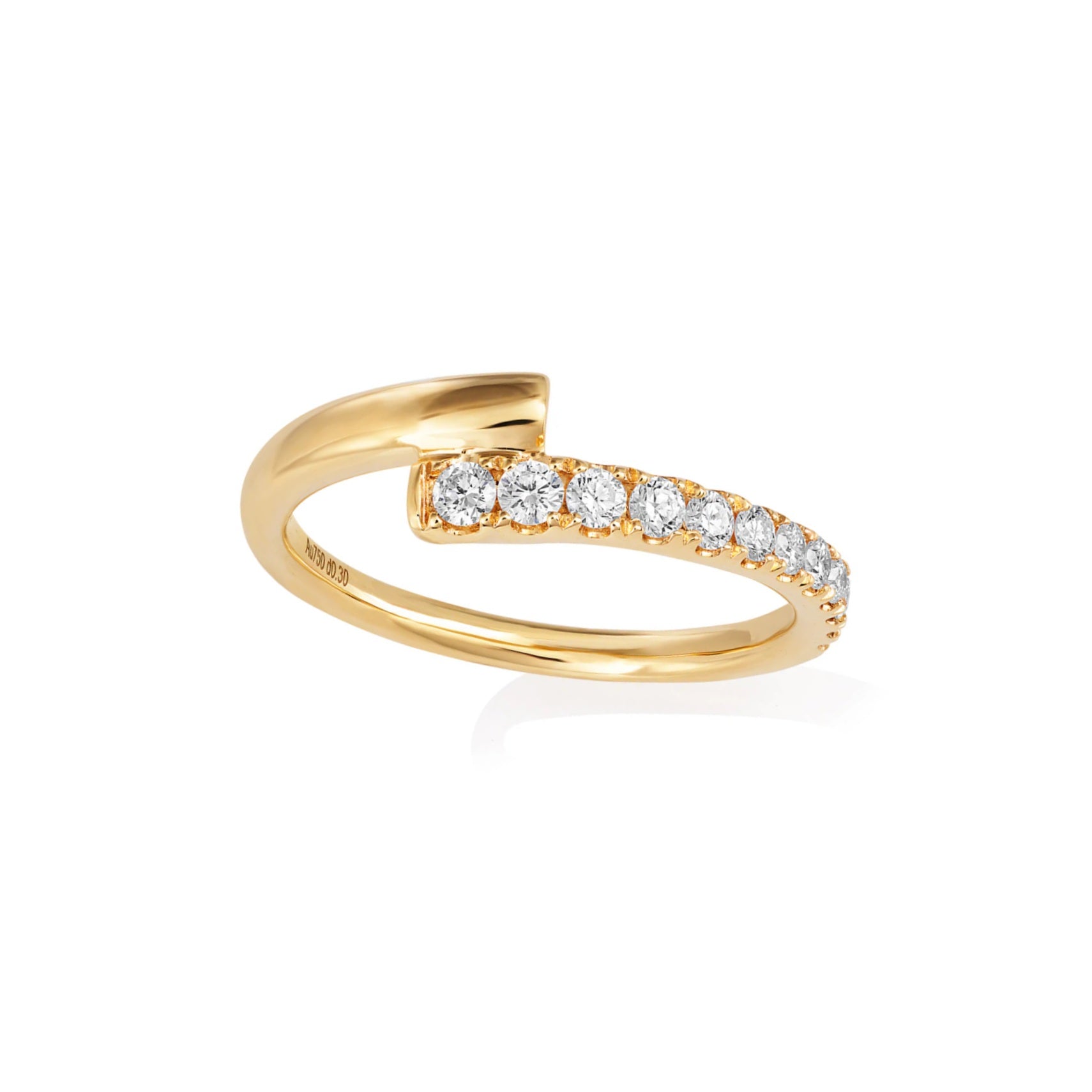 18ct Yellow Gold 0.29ct Diamond Ring