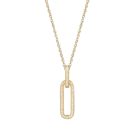 18ct Yellow Gold and Diamond Pendant