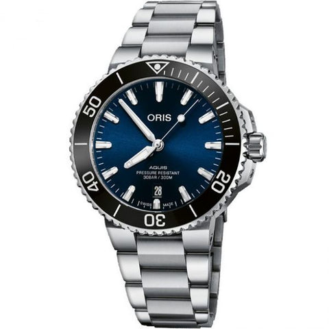ORIS Aquis Date Automatic Stainless Steel Blue Dial Brand New