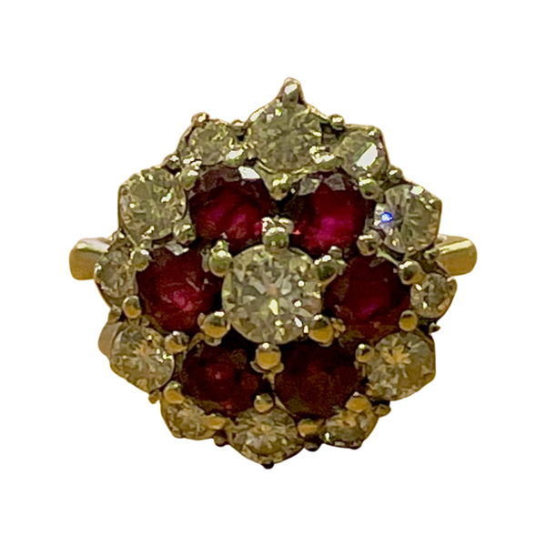 18ct White gold Ruby and Diamond ring