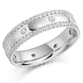 Palladium Full Eternity Diamond Ring