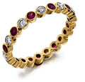 Raphael Ruby & Diamond Full Eternity Ring
