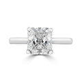 Platinum 2.01ct Cushion Cut Diamond Solitaire