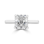 Platinum 2.01ct Cushion Cut Diamond Solitaire