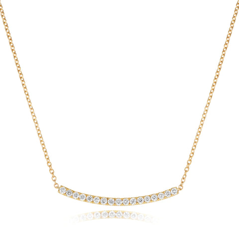 18ct Yellow Gold Diamond Necklace